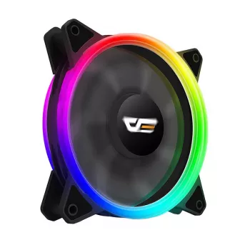 Ventilators darkFlash DR12 PRO 12 cm melns 1200 RPM hidrauliskais gultnis