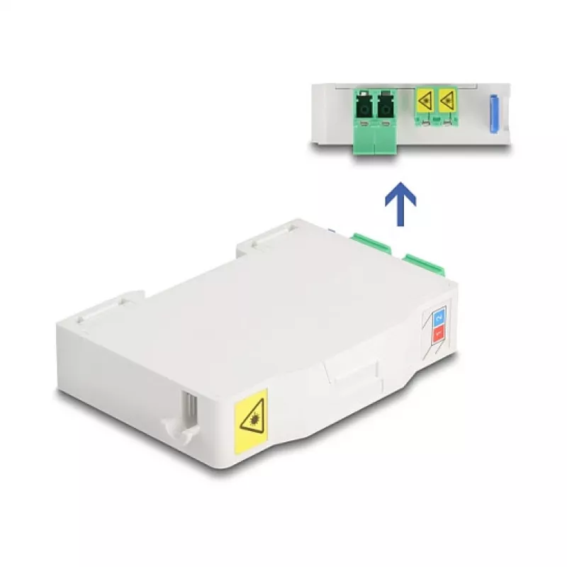 Tīkla kabelis DeLOCK Optiskās šķiedras sadales kārba 85936 LC Duplex balta