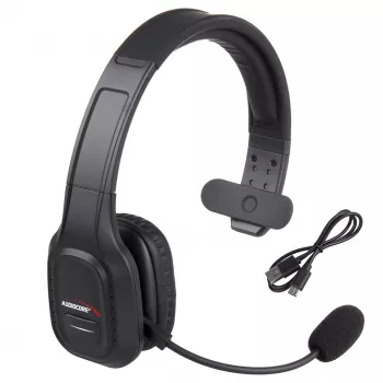 Audiocore 74452 Bluetooth austiņas ar mikrofonu, trokšņu slāpēšana, zvaniem, Call Center, Google Siri, birojam, bezvadu