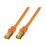 EFB-Elektronik RJ45 komutācijas kabelis Cat.6A S/FTP LSZHCat.7 neapstrādāts kabelis oranžs 1m Ražotājs: EFB Elektronik (MK7001.1O)