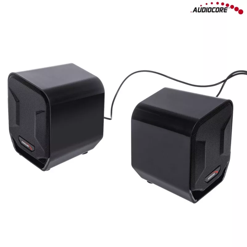 Skaļrunis Audiocore AC865 2- joslu vadu, 2.0 kanāli, 3 W, melns