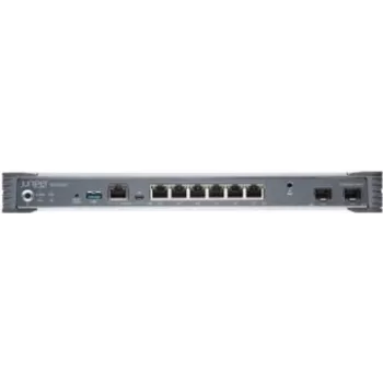 JUNIPER NETWORKS SRX300 Services Gateway ar aparatūru (8GE - 4G RAM - 8G Flash - barošanas adapteris un kabelis) un Junos programmatūras bāzi (SRX300-SYS-JB)
