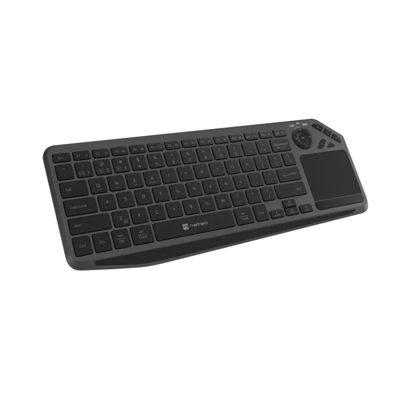 Natec Turbot 2 | Tastatūra | Bezvadu | US | Bluetooth | Melna/Pelēka