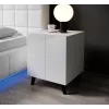 Cama Naktsskapītis REJA balts glancēts/balts glancēts