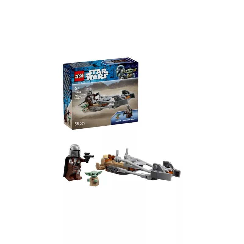LEGO STAR WARS 75436 Mandalorietis un Grogus ātrumrats