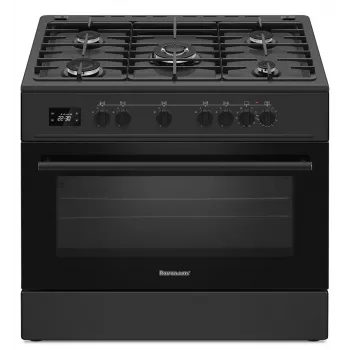 Ravanson KWGE-K90 Cheff Modern Melns gāzes un elektriskā plīts (melna)