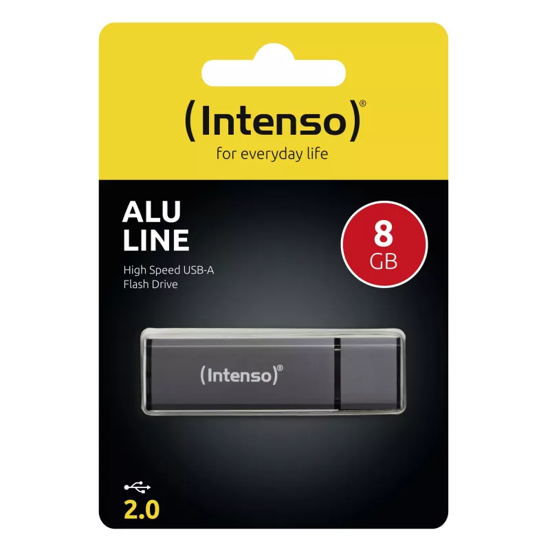 ATMIŅAS DISKS FLASH USB2 8GB/ANTRACĪTS 3521461 INTENSO