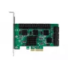 DeLOCK 16 port SATA PCI Express x4 karte 6 Gbit/s zaļa pelēka