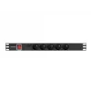 Lanberg PDU-05E-0200-IEC-BK strāvas sadales bloks (PDU) 5 maiņstrāvas rozetes 1U Melns