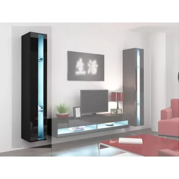 Cama plaukts VIGO NEW 180/40/30 melna/melni spīdīga