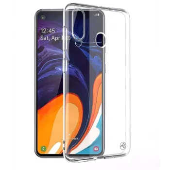 Tellur aizsargājošs silikona vāciņš Samsung Galaxy A60, caurspīdīgs