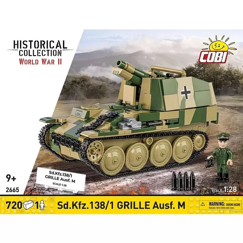 Konstrukcijas modelis Cobi SD.KFZ.138/1 Grille, 720 gab., vitrīnas modelis