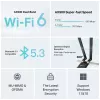 Wi-Fi 6 Bluetooth PCIe adapteris TP‑LINK Archer TX10E AX900 — PCIe karte, AX900 Wi‑Fi 6, Bluetooth