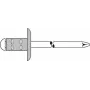 Aklā kniede GESIPA Polygrip 4.8x10 Al/A2 lielais atloks KS 0.5–6.5 mm, 250 gab. iepakojumā