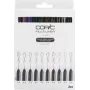 COPIC Multiliner Color smalki uzgaļu pildspalvas, dažādas krāsas, 0,3 mm, 10 gab. (22075620)
