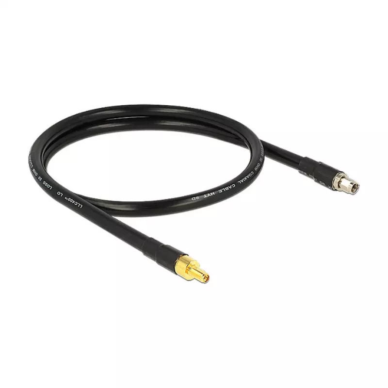 Koaksiālais kabelis DeLOCK 1m RP-SMA/RP-SMA
