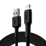 Lightning–USB-A kabelis zaļa Cell KABGC12, 2 m, Lightning – USB A, melns