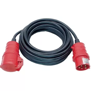 brennenstuhl H07RN-F 5G2.5 - Pagarinātāja kabelis - IEC 60309 16A (F) uz IEC 60309 16A (M) - AC 400 V - 25,0 m - Melns (1167720)