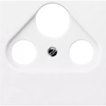 JUNG A 561 PLSAT WW Pārsega plāksne SAT/TV/Radio kontaktligzdai, Alpu balts, Duroplast