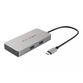 HYPER HDMB2 interfeisa centrs USB 3.2 Gen 1 (3.1 Gen 1) Type-C 5000 Mbit/s Nerūsējošais tērauds