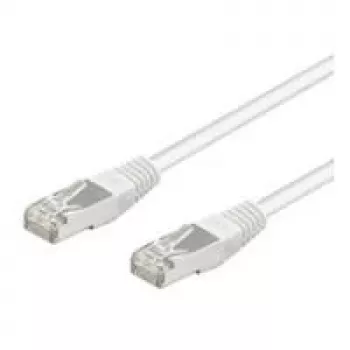 Wentronic Goobay CAT 5e komutācijas kabelis, SF/UTP, balts, 0,25 m - CCA vara maisījums (95213)