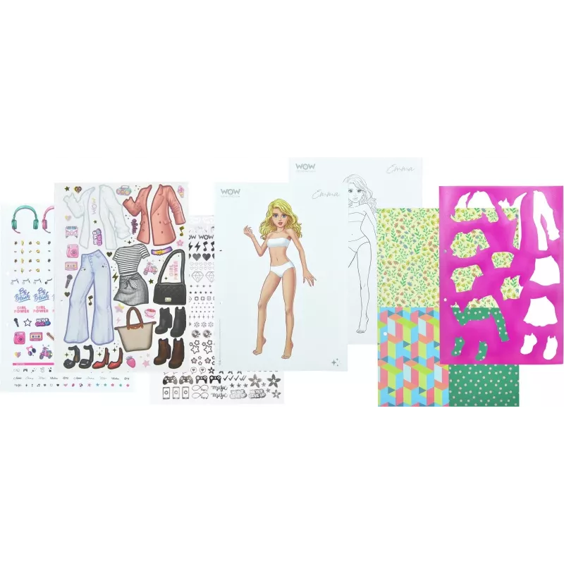Radošais komplekts Kids Euroswan Fashion Book WoW Generation WOW00054 — rokdarbu komplekts bērniem
