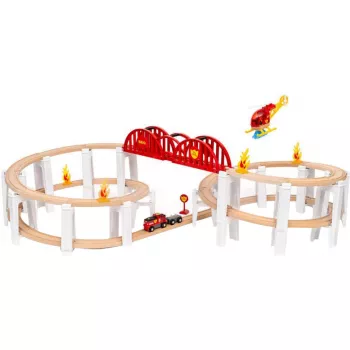 Ravensburger Brio Mega Spiral komplekts – koka vilciena sliežu aksesuāru komplekts
