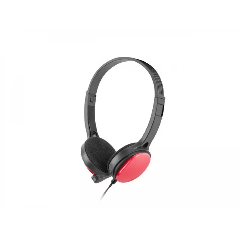Austiņas ar mikrofonu Ugo USL-1222 Sarkanā