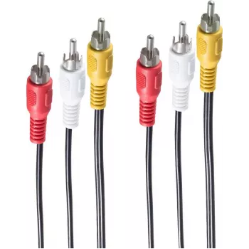 Video kabeļa adapteris ShiverPeaks BS90024-10 10 m 3 x RCA