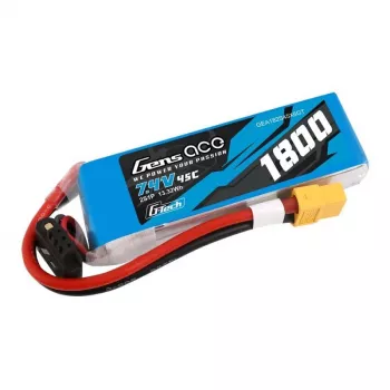 GensAce G-Tech LiPo 1800mAh 7.4V 45C 2S1P XT60 Akumulators