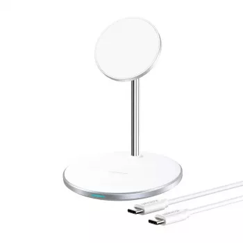 Bezvadu lādētājs Choetech T581-F ar statīvu (balts)