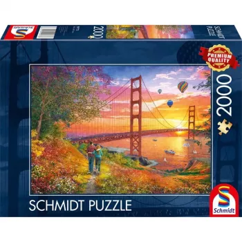 Puzle Schmidt Spiele Walking to the Golden Gate Bridge 2000 gab.