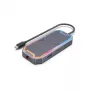 USB centrmezgls Unitek uHUB S7+ — vadu USB 3.2 Gen 2 Type-C, 100 W PD, Gigabit Ethernet, 4K atbalsts, Space pelēka