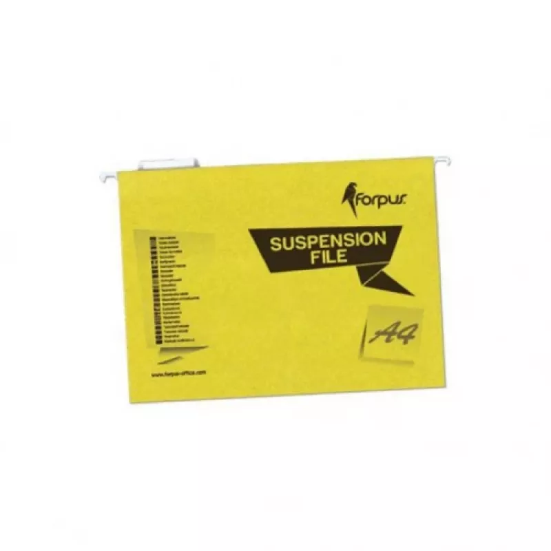 Hanging Folder Forpus FO22703 A4 Cardboard dzeltena