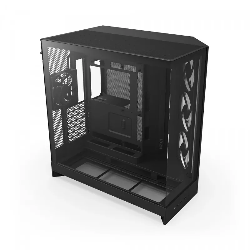 PC korpuss NZXT H9 Flow RGB Midi Tower Melns
