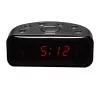 Clock Denver CR-430 analogā un digitālā FM radio LED displejs melns
