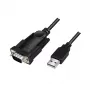 LogiLink AU0048A Seriālais kabelis Melns 1.5 m USB A DB-9