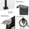 Āra statīvs EV un PHEV automašīnu lādētājiem Maclean, tērauds, maks. 15 kg, MCE456