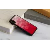 Viedtālruņa maciņš iKins iPhone XS / XS S — rozā ezera un melns, aizsargapvalks