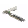 DeLOCK PCI Express x16 karte ar 4 iekšējiem SFF-8654 4i NVMe, ar bifurkāciju