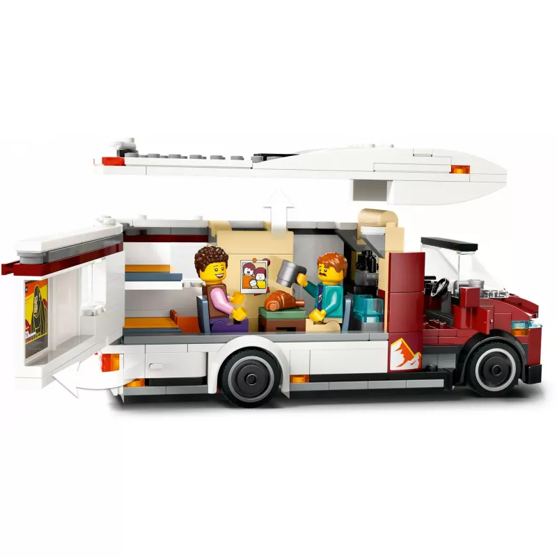 Konstruktoru rotaļlieta LEGO City Adventure Camper 60454, 385 detaļas, augstums 80 mm, no 6 gadu vecuma