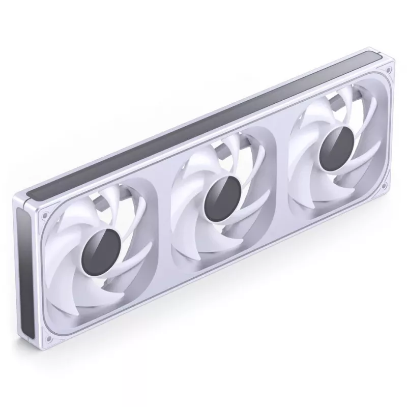 360mm ARGB PWM radiatora ventilatoru komplekts Jonsbo ZB-360 balts — 3x120mm PWM ARGB ventilatori šķidruma dzesēšanas radiatoriem