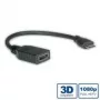 VALUE High Speed - Video-/Audio-/Tīkla kabelis - HDMI - HDMI, 19-pin (W) - Mini-HDMI, 19-pin (M) - 15 cm - Ekranēts - Melns (11.99.5586)