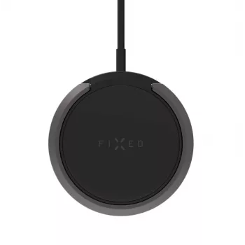 Bezvadu lādētājs FIXED MagPad FIXMPAD2-BK 15 W magnētiskais Qi paliktņveida lādētājs, melns