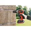 BLACK & DECKER | Bezvadu urbjmašīna/skrūvgriezis ar 2.0 Ah/4.0 Ah akumulatoru | BCD003MEM2K-QW | 18 V | 2.0/4.0 Ah | Litija