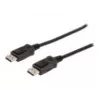 Savienojuma kabelis DisplayPort ar fiksatoriem 1080p 60Hz FHD Tips DP / DP M / M melns 1m