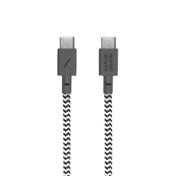 USB-C uz USB-C kabelis Native Union Anchor kabelis 1.8 m Melns Balts