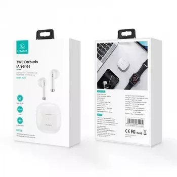 Bluetooth Headphones Usams TW S 5.0 IA Series balta