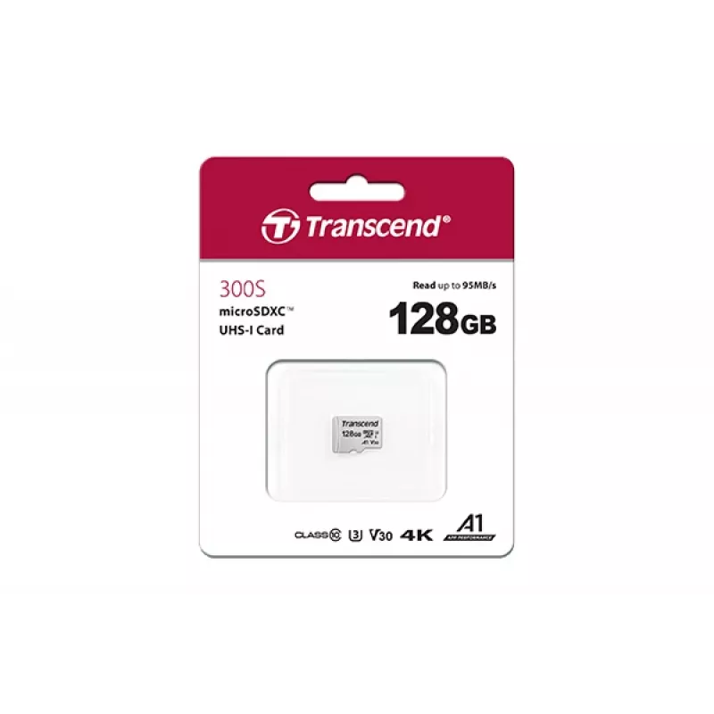 Flash Memory Transcend 128GB MicroSDXC SD300S ar adapteri