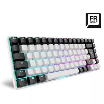 Sharkoon SKILLER SGK50 S3 tastatūra spēlēm USB AZERTY franču balta
